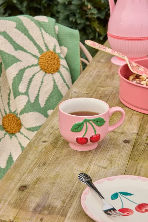 Taza Cerezas Rosa - Imagen 2