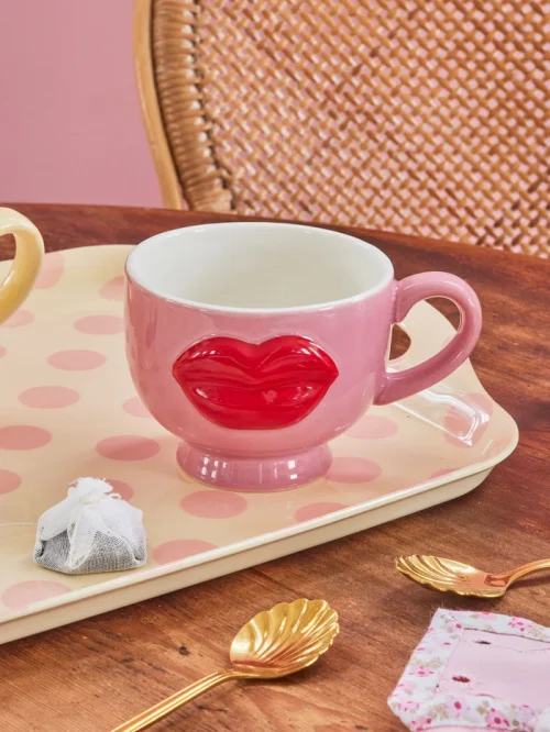 Taza Labios Rojos Rosa - Imagen 3