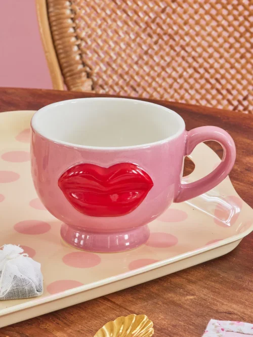 Taza Labios Rojos Rosa - Imagen 4