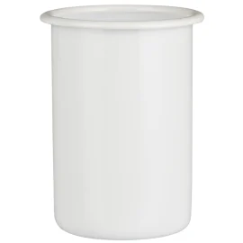 Cubilete Metálico Esmaltado – Blanco