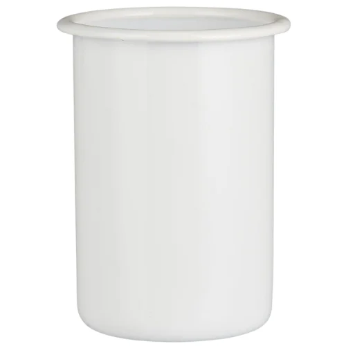 Cubilete Metálico Esmaltado – Blanco