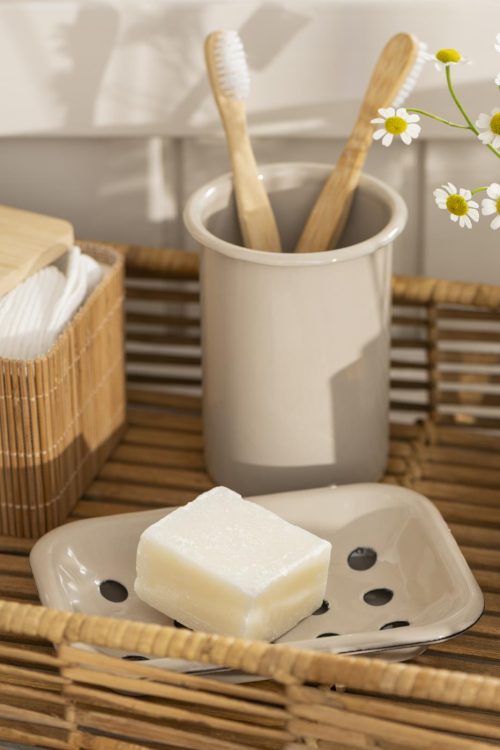 Cubilete Metálico Esmaltado – Blanco - Imagen 2