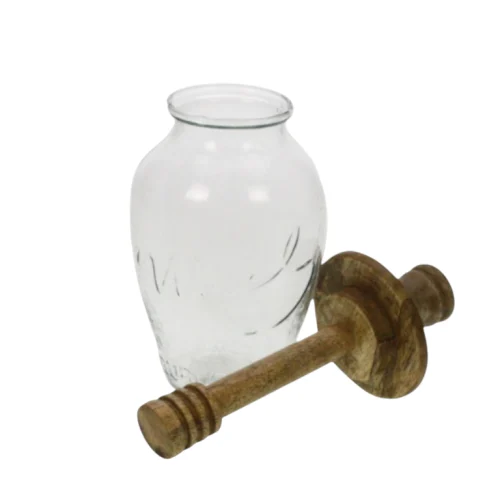 Tarro Miel con Tapa y Cuchara de Madera - Imagen 2