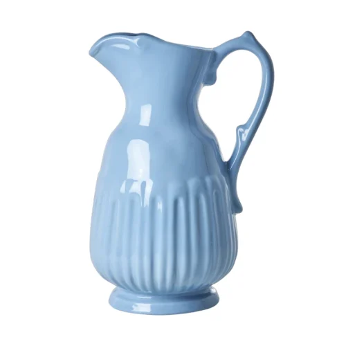 Jarra de Cerámica Grande – Azul Paloma