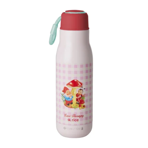 Botella de Acero Inoxidable – Rosa – "Love Therapy"Nomos