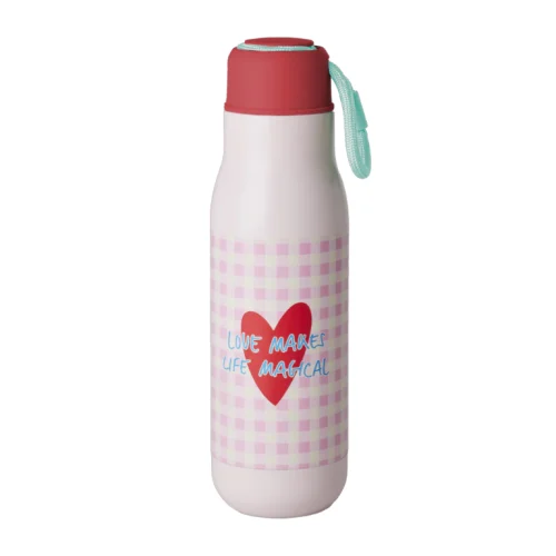 Botella de Acero Inoxidable – Rosa – "Love Therapy"Nomos - Imagen 2