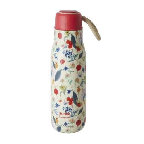 Botella de Acero "Winter Rosebuds"